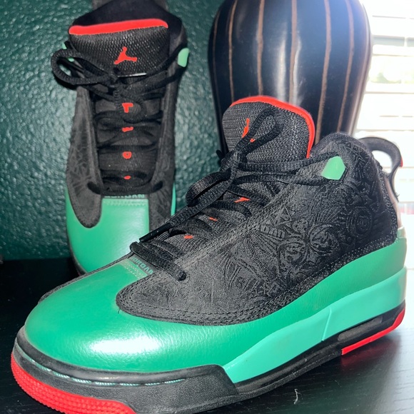Jordan Dub Zero GG in Black/infrared 23/verde size 5 - Picture 4 of 4